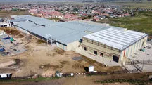 Industrial factory or warehouse building exterior